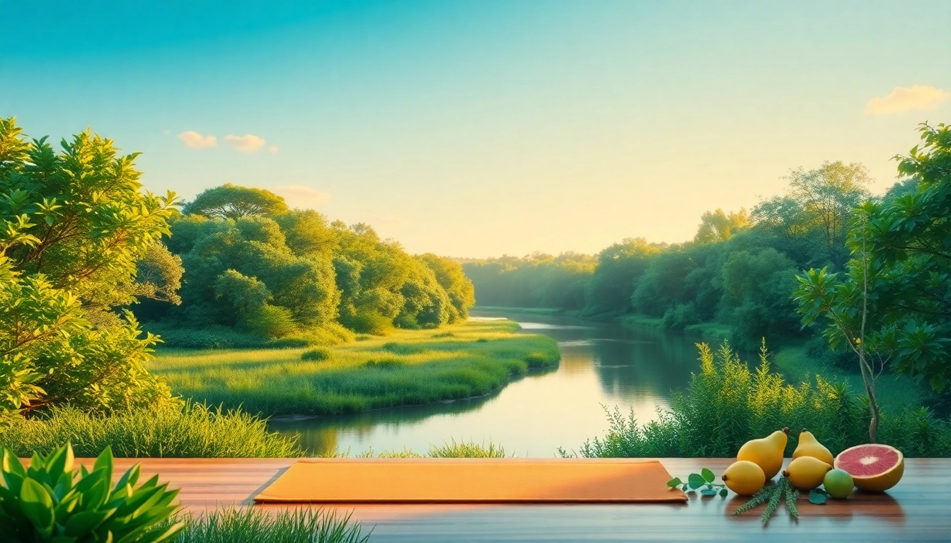 Experience nature's beauty on healthlifeherald.com with a serene landscape featuring greenery and wellness props.