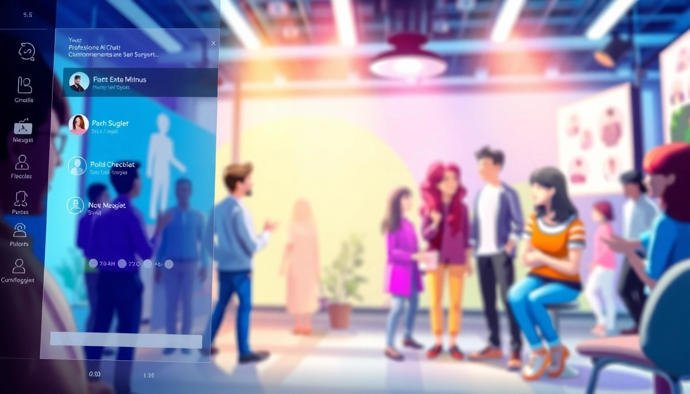 Experience no filter ai chat through vibrant characters interacting freely in a dynamic environment.