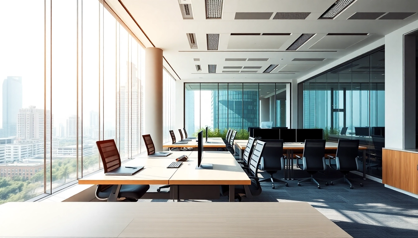 Find the perfect office for rent in Bangalore featuring modern design and natural light.