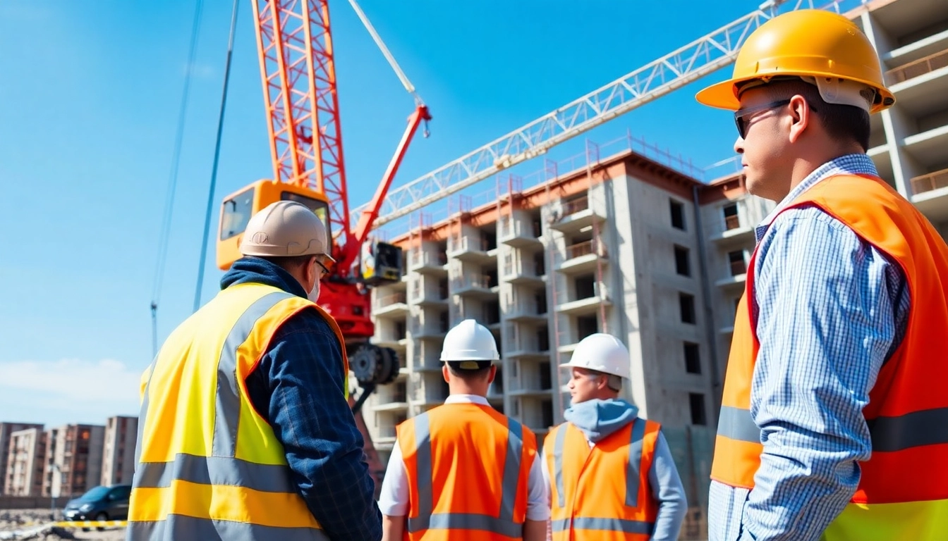 Demonstrating the level 5 nvq diploma in controlling lifting operations answers at a construction site.