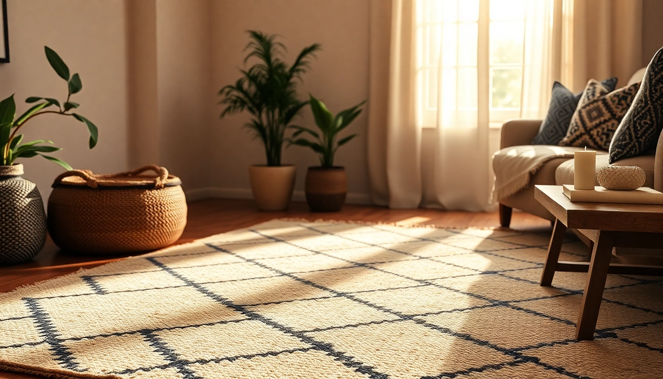 Shop authentic Beni Ourain rugs at https://labboho.com/collections/beni-ourain-rugs, showcasing intricate Moroccan patterns in a cozy space.